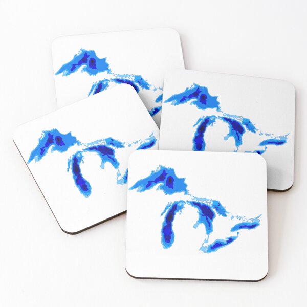 Item preview, Michigan lakes depths designed and sold by Postlydia.
