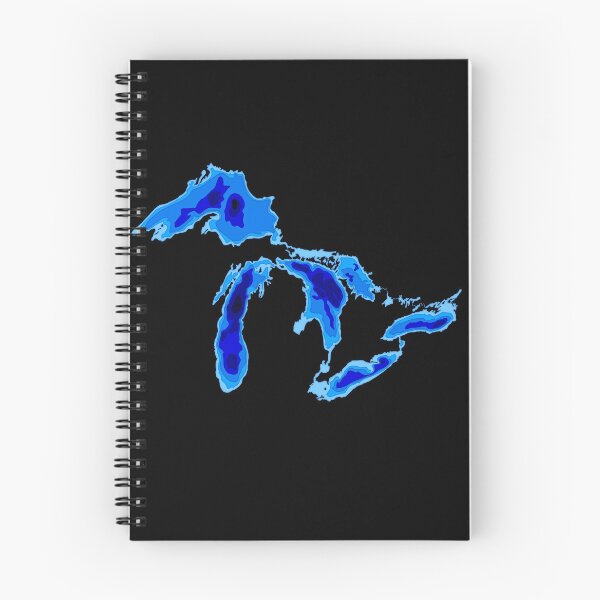 Aperçu de l'œuvre Michigan lakes depths créée et vendue par Postlydia.