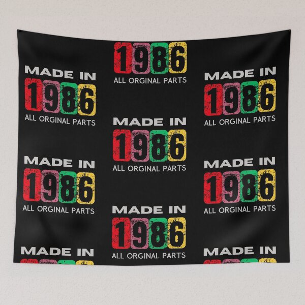 Item preview, Vintage 1986 - Retro Style Gift | Celebrate Original Milestones designed and sold by Psycho-Crazy.