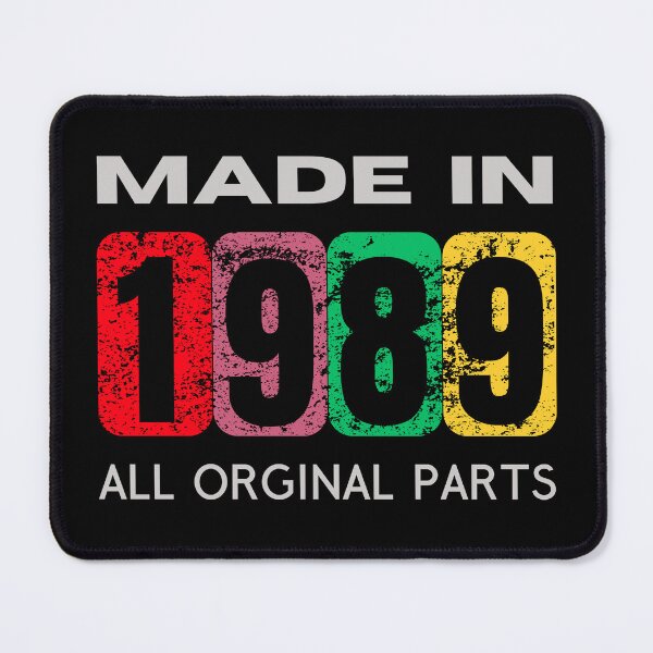 Item preview, Vintage 1989 - Nostalgic Birthday Gifts and Retro Apparel designed and sold by Psycho-Crazy.