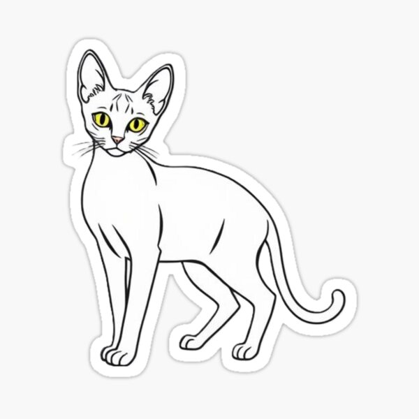 Artikel-Vorschau von Minimalistische Katzenskizze, designt und verkauft von pandainkydreams.