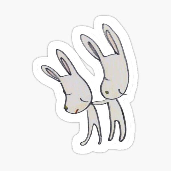 Item preview, sad bunnies yoshitomo nara designed and sold by littlestpetsh0p.