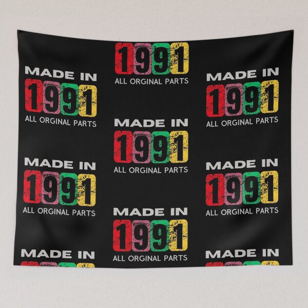 Item preview, Made in 1991 - Vintage Retro Nostalgic Design designed and sold by Psycho-Crazy.
