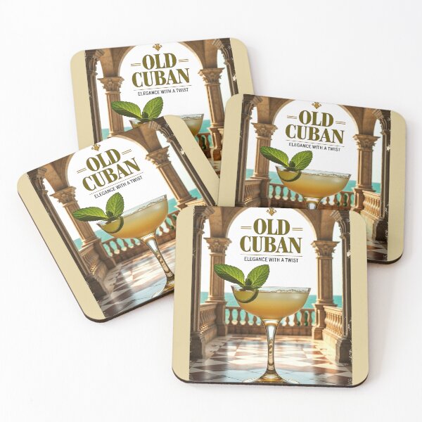 Item preview, Retro Old Cuban Art: Timeless Minty Sophistication designed and sold by Ceemko's Vintage Corner.