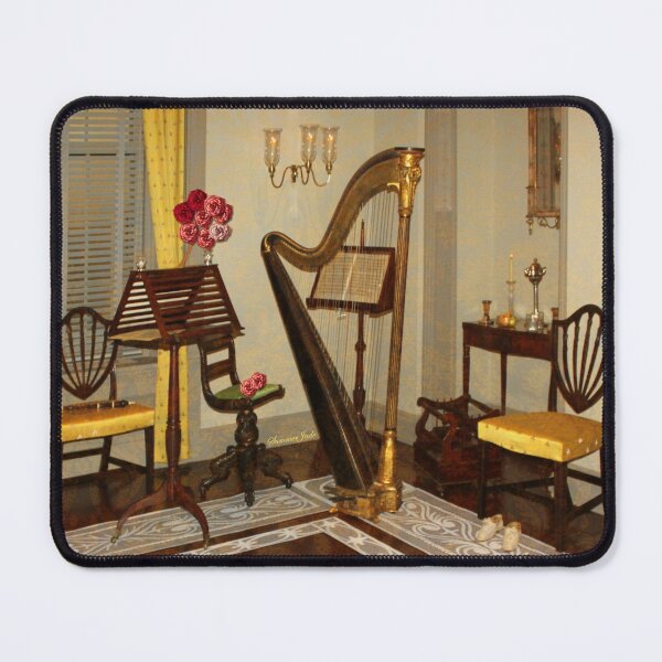 Item preview, Golden Harp in the Music Room designed and sold by SummerJade.
