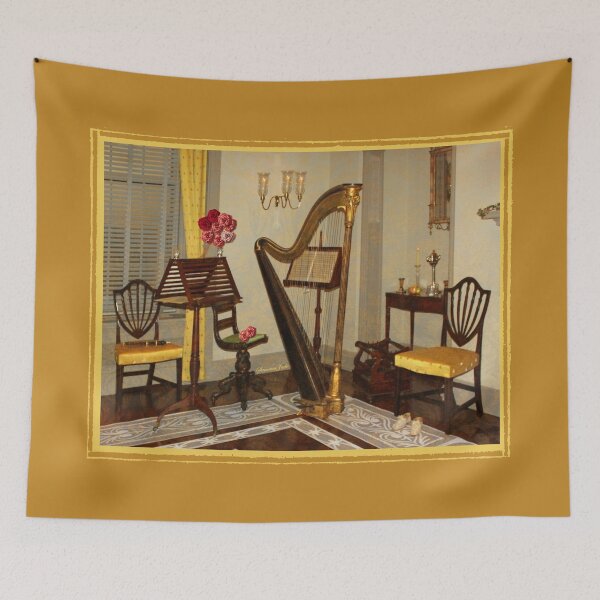 Item preview, Golden Harp in the Music Room designed and sold by SummerJade.