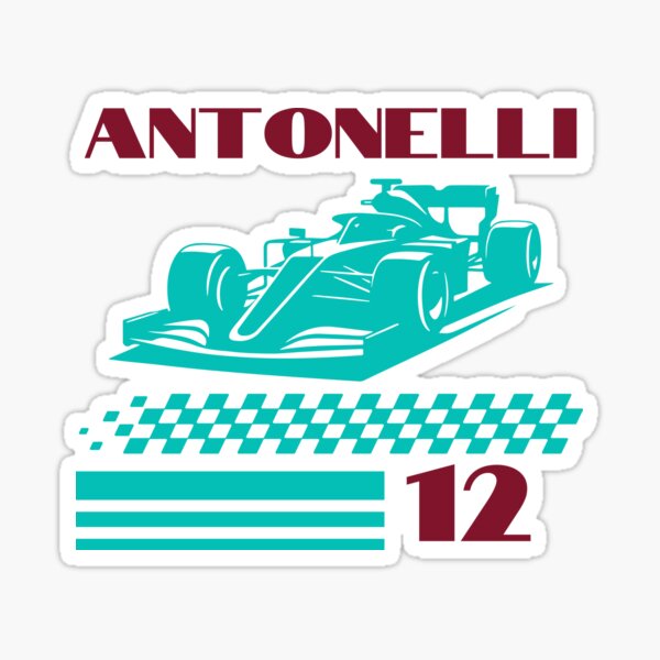 kimi antonelli f1 mercedes poster Sticker
