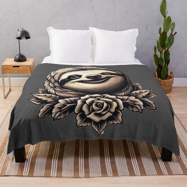 Item preview, Copper vintage style sloth designed and sold by KingCuppaDigitalArt.