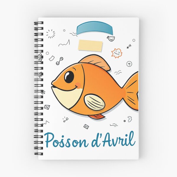 Item preview, Poisson d'Avril – Orange cartoon fish designed and sold by MarcoSc11.