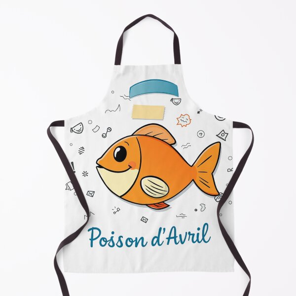 Item preview, Poisson d'Avril – Orange cartoon fish designed and sold by MarcoSc11.