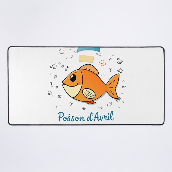 Item preview, Poisson d'Avril – Orange cartoon fish designed and sold by MarcoSc11.