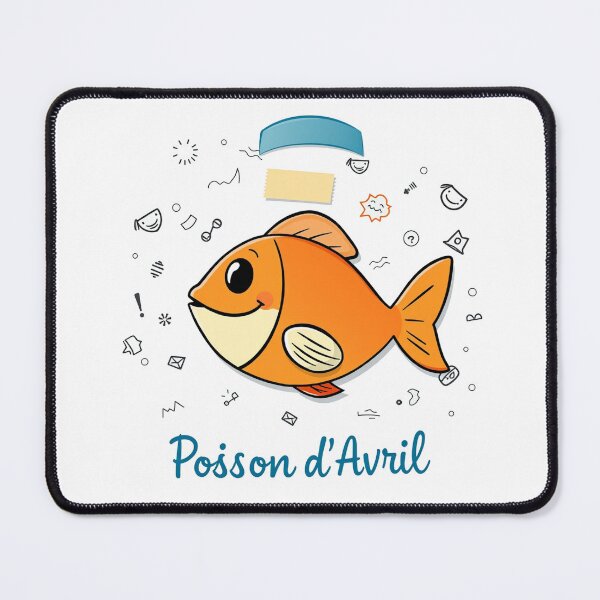 Item preview, Poisson d'Avril – Orange cartoon fish designed and sold by MarcoSc11.