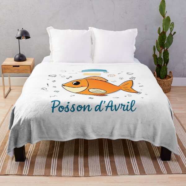 Item preview, Poisson d'Avril – Orange cartoon fish designed and sold by MarcoSc11.