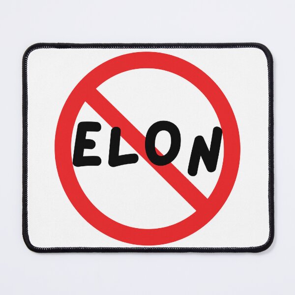 Item preview,  NO ELON! Round Anti-Elon Musk Bumper Sticker Decal For Tesla Owners! designed and sold by TheWorkoutLife ⭐⭐⭐⭐⭐.