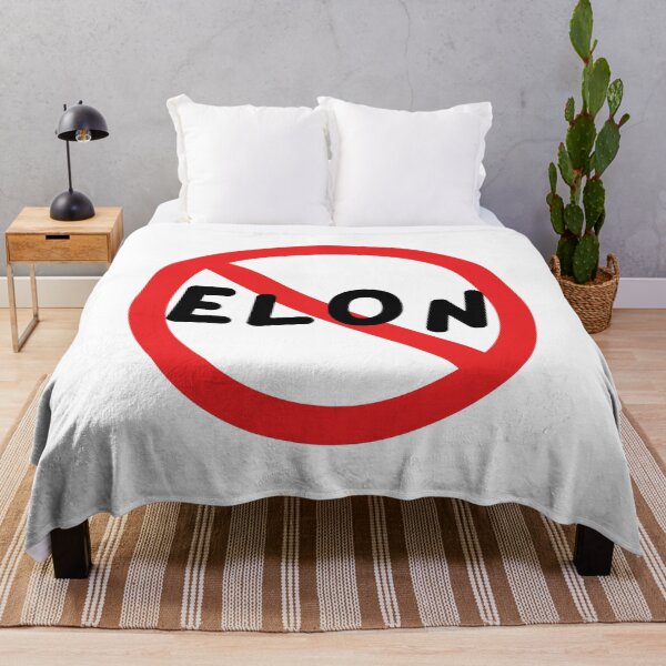 Item preview,  NO ELON! Round Anti-Elon Musk Bumper Sticker Decal For Tesla Owners! designed and sold by TheWorkoutLife ⭐⭐⭐⭐⭐.