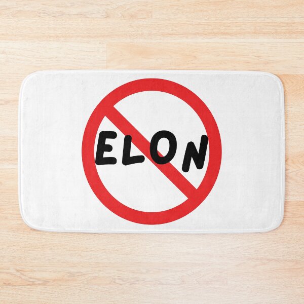 Item preview,  NO ELON! Round Anti-Elon Musk Bumper Sticker Decal For Tesla Owners! designed and sold by TheWorkoutLife ⭐⭐⭐⭐⭐.