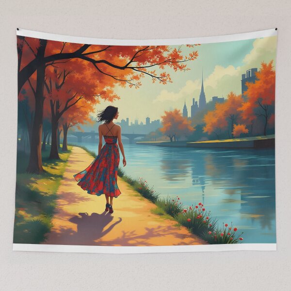 Item preview, Walking alongside the river designed and sold by pakitro.