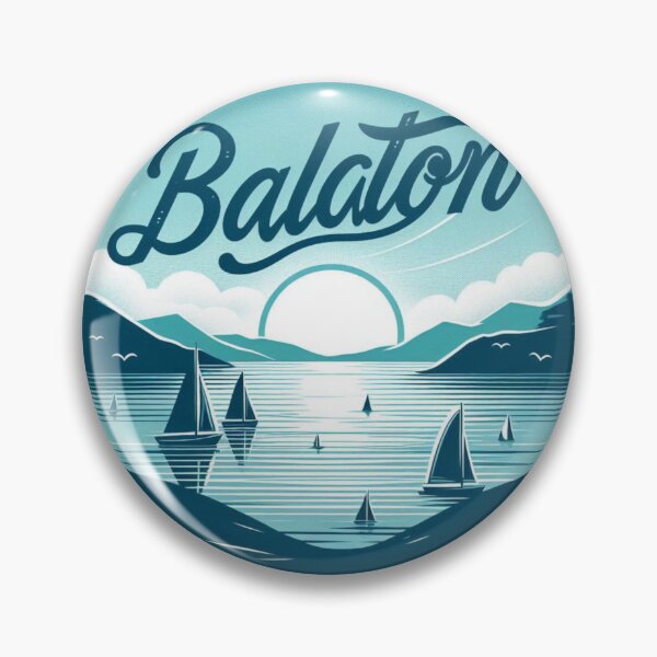 Item preview, Balaton - sailboats on a calm lake ,mountains, and a sunset designed and sold by SplashPixel.