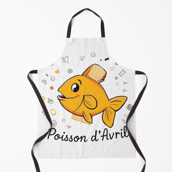 Item preview, Poisson d'Avril – Orange cartoon fish designed and sold by MarcoSc11.