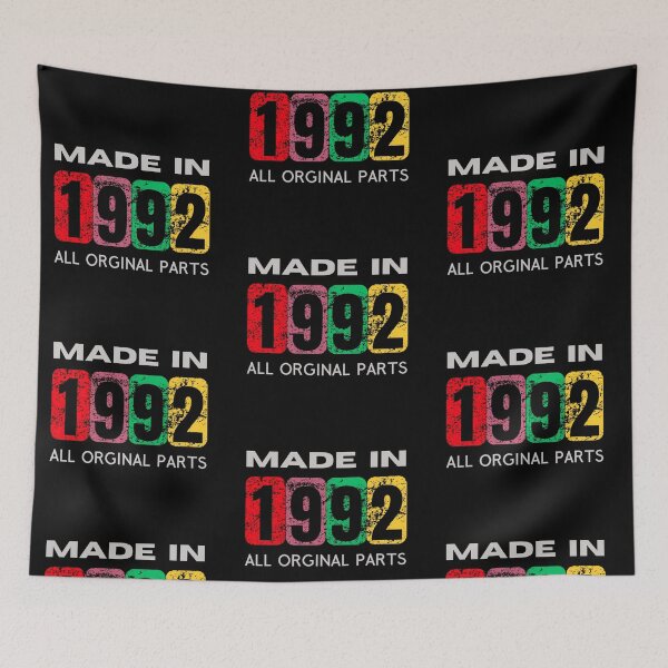 Item preview, Made in 1992 - Vintage Retro Birthday & Anniversary Gift designed and sold by Psycho-Crazy.