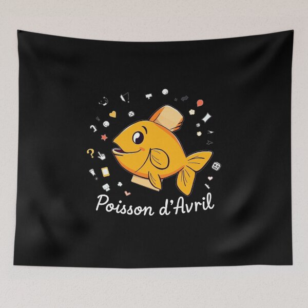 Item preview, Poisson d'Avril – Orange cartoon fish designed and sold by MarcoSc11.