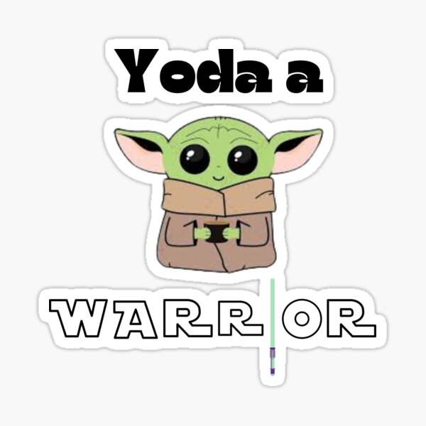 Vista previa del artículo con la obra «Yoda, un guerrero: libera tu fuerza interior», diseñado y vendido por rgcollectiveCo.