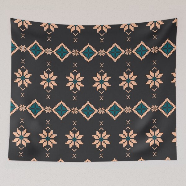 Item preview, ethnic pattern tribal boho folk traditional textile geometric. designed and sold by dpsstudio.
