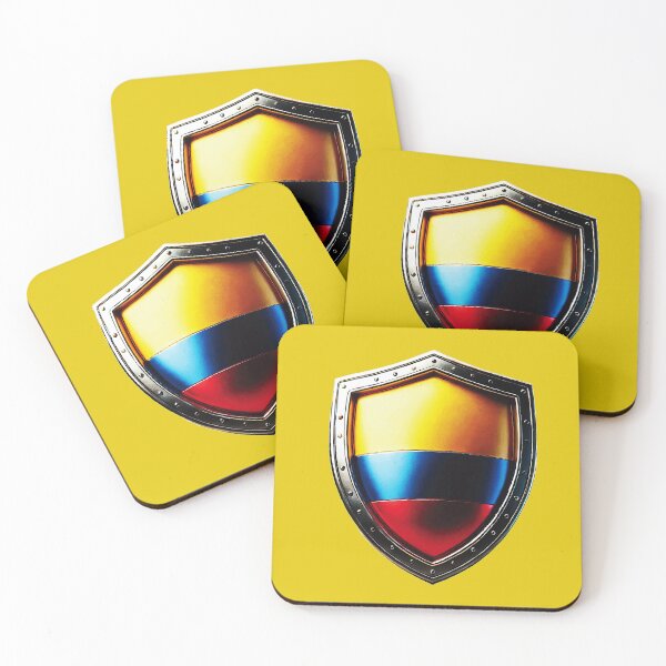 Item preview, Colombian Shield of Valor – Strength and Heritage Emblem designed and sold by Highlandkings.