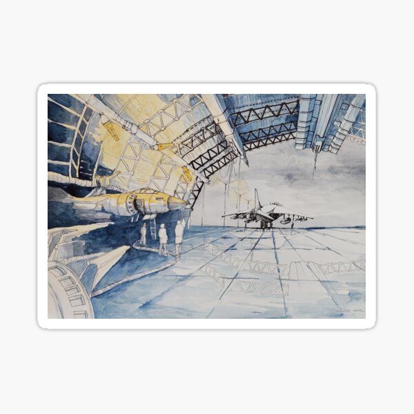 Item preview, fighter in hangar designed and sold by SKETCHY & GRAPHIC.