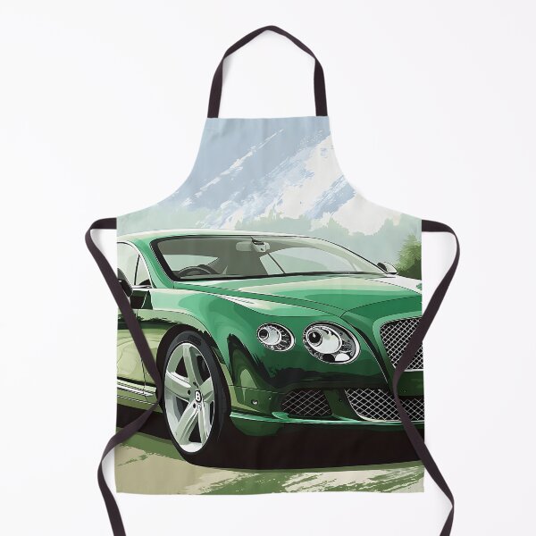 Item preview, Green Bentley Continental GT Poster – Luxury in Motion X designed and sold by AutoPopStudio.
