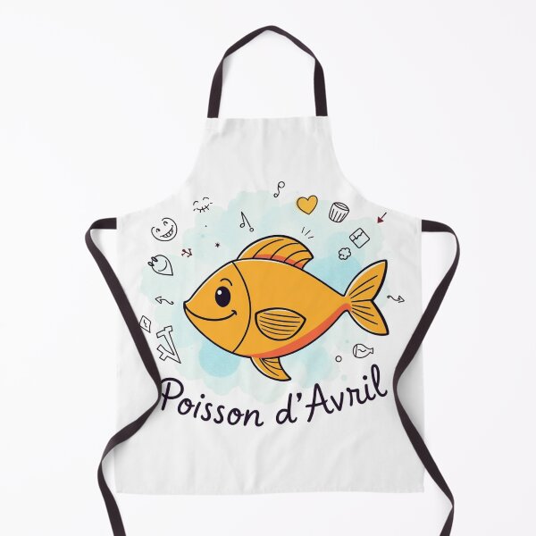 Item preview, Poisson d'Avril – Orange cartoon fish designed and sold by MarcoSc11.