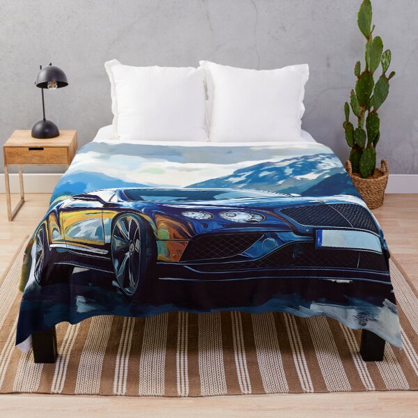 Item preview, Blue Bentley Continental GT Poster – Sophistication Meets Speed designed and sold by AutoPopStudio.