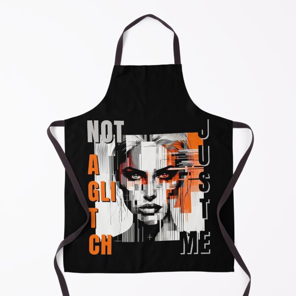 Item preview, Not a Glitch – Just Me | Digital Portrait & Tech Aesthetic designed and sold by QuirkySpark.