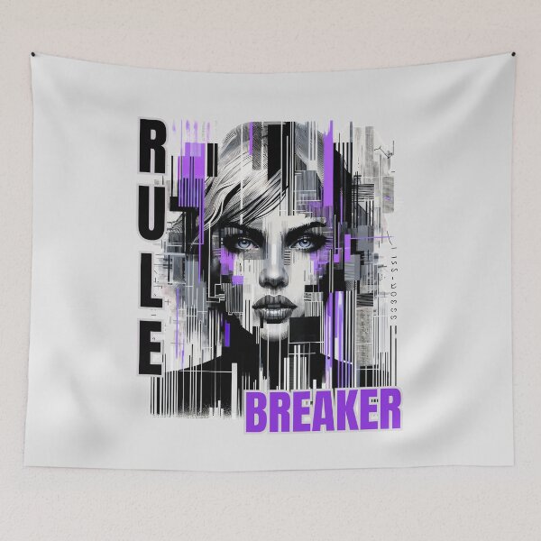 Item preview, Rule Breaker – Bold & Fearless | Glitch Art Fashion designed and sold by QuirkySpark.
