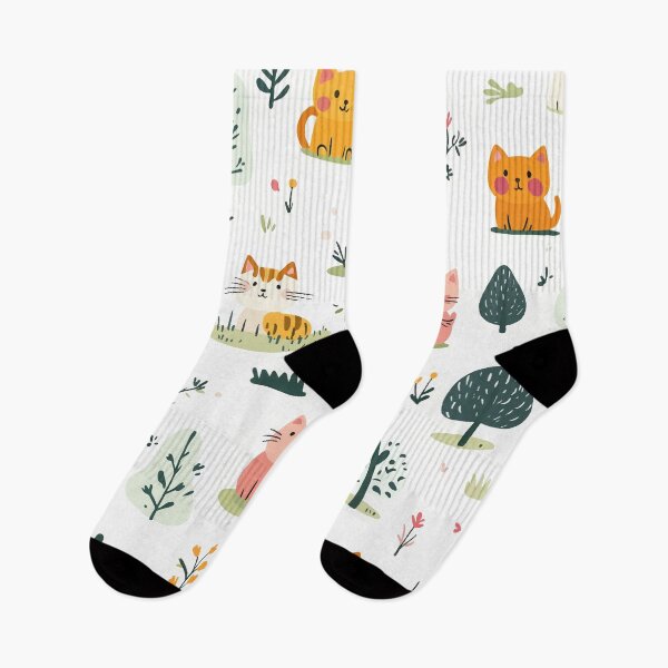 Item preview, Cute Kawaii Cats Pattern – Playful and Adorable Design designed and sold by Moss and Moon Studio.