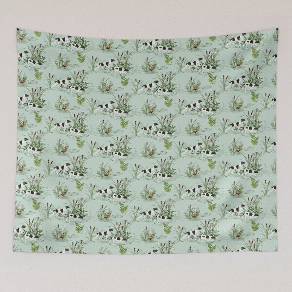 Item preview, Vintage Pointer Dogs - Duck Egg Blue designed and sold by Sarah Thorpe Designs .