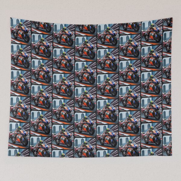 Item preview, Colorful Motorcycle Photo Still AI Animation Macau GP designed and sold by Moto Graphix.