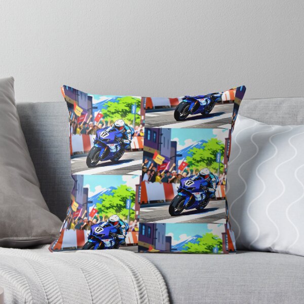 Item preview, Blue Sportbike Full Tuck Rider Fans Mt Fuji designed and sold by Moto Graphix.