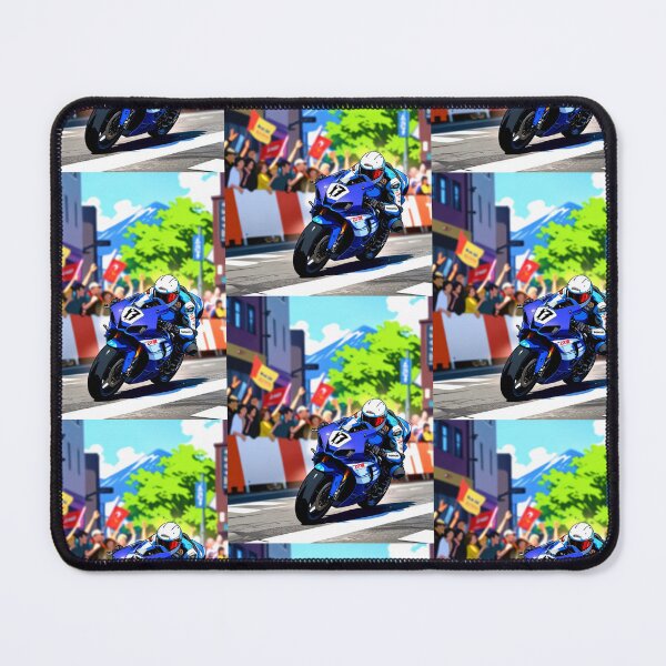 Item preview, Blue Sportbike Full Tuck Rider Fans Mt Fuji designed and sold by Moto Graphix.