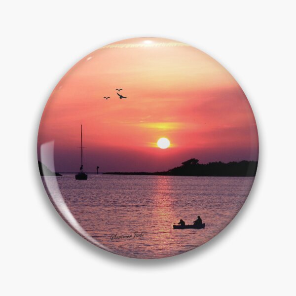 Item preview, Ocracoke Island Harbor at Sunset designed and sold by SummerJade.
