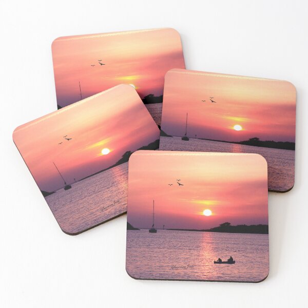 Item preview, Ocracoke Island Harbor at Sunset designed and sold by SummerJade.