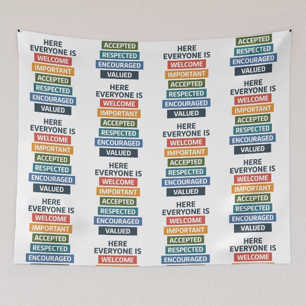 Item preview, Here Everyone Is Welcome Important Idaho Teacher Funny, Important, Accepted & Valued designed and sold by BLZART.