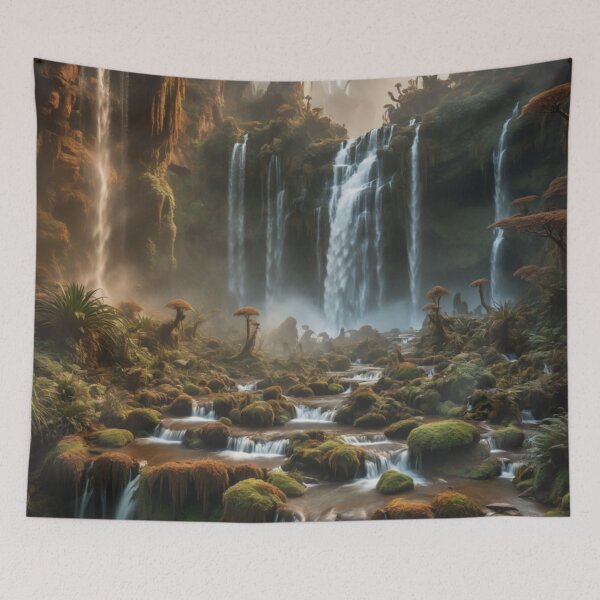 Item preview, Waterfall. Morning. designed and sold by D-Illustration.