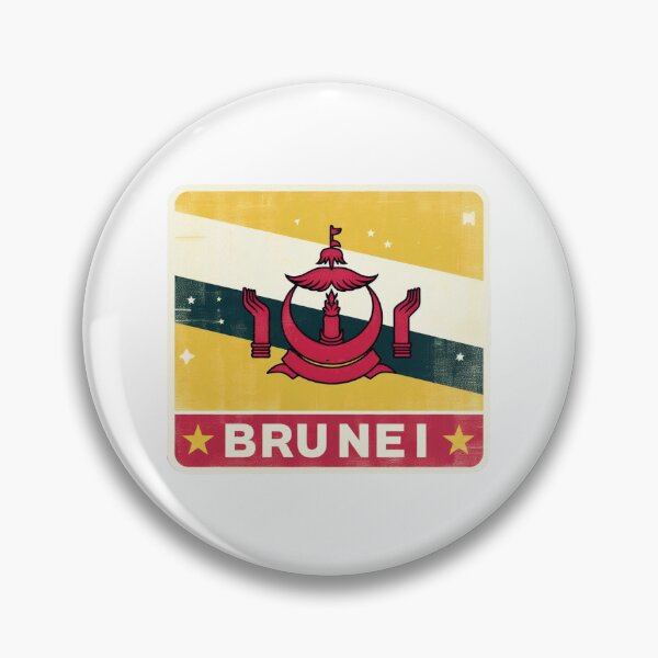 Item preview, Brunei - Vintage, Retro Logo designed and sold by Freewebnuaiart.