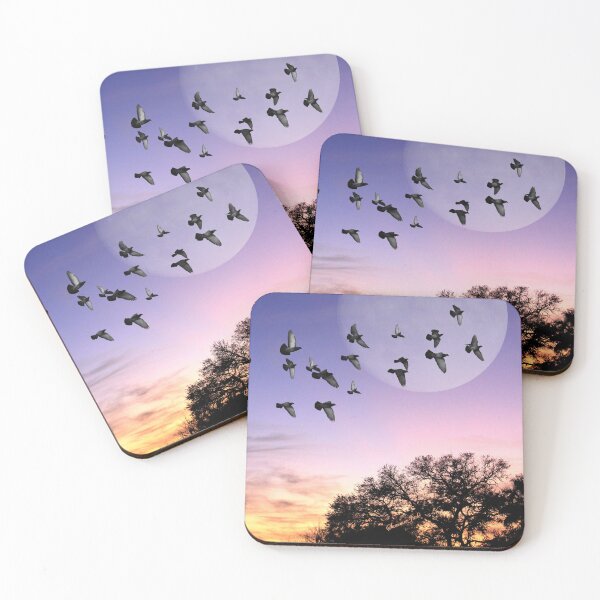Item preview, A Gathering of the Flock at Sunset designed and sold by SummerJade.