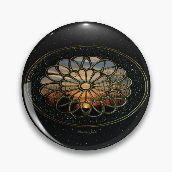 Item preview, Medallion Window ~ Winter Sunset designed and sold by SummerJade.