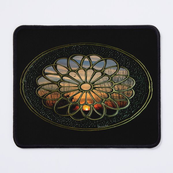Item preview, Medallion Window ~ Winter Sunset designed and sold by SummerJade.