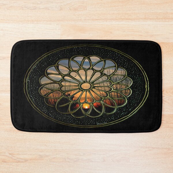 Item preview, Medallion Window ~ Winter Sunset designed and sold by SummerJade.