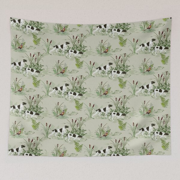 Artikelvorschau, Vintage Pointer Hunde - Naturleinen entworfen und verkauft von Sarah Thorpe Designs .