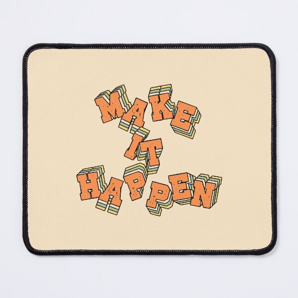 Item preview, Make It Happen – Inspirational Retro Typography designed and sold by Doodle Whimsy.